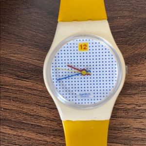 1985 Dotted Swiss Swatch Watch